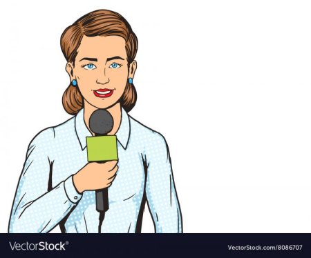 Телеведущая рисунок