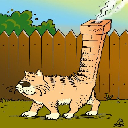 Хвост трубой и нос морковкой