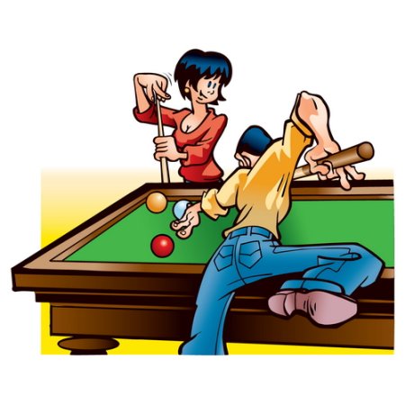 Бильярд карикатура