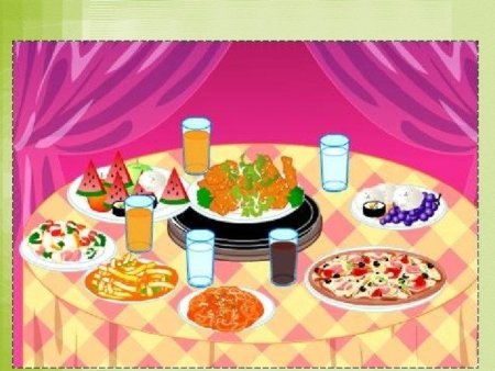 Рисование накрытый стол детей