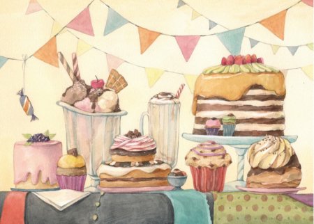 Рисование праздничный стол