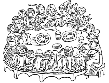 Застолье раскраска