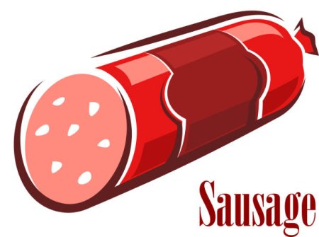 Палка колбасы вектор