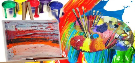 Поздравительная открытка для художника