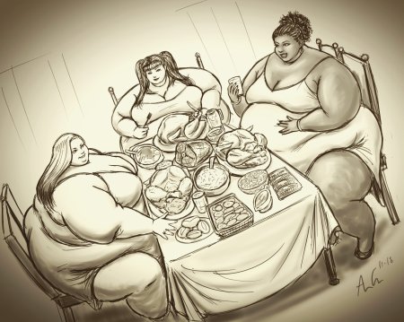 Фидеризм раскармливание аниме