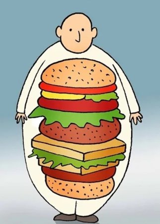 Лишний вес карикатура