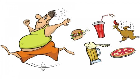 Здоровое питание карикатуры