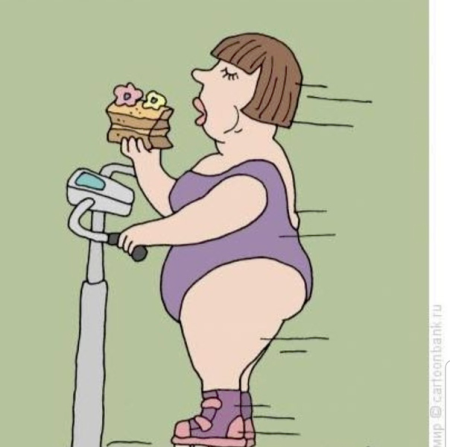 Похудение карикатура