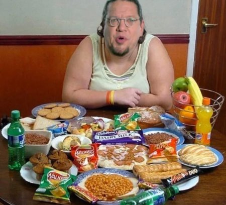 Толстые девушки с едой