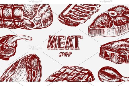 Мясной плакат