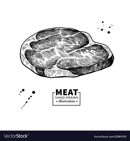 Мясо эскиз
