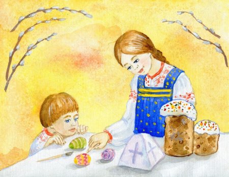 Рисунок на Пасху