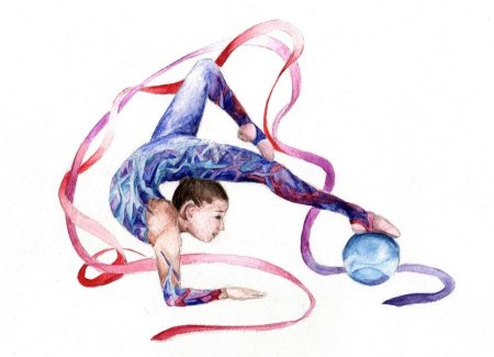 Художественная гимнастика иллюстрации