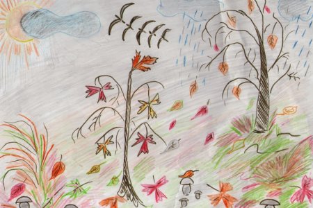 Иллюстрация к стихотворению листья