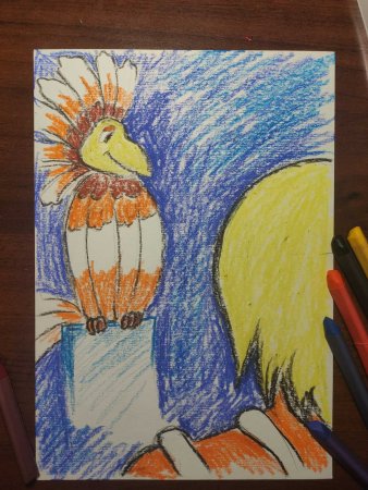 Рисунки цветными карандашами Говоруна