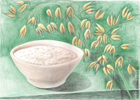 Рисунок овсяной каши