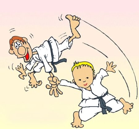 Открытка тренеру по дзюдо