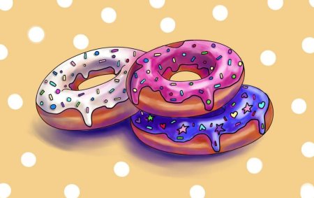 Пончик рисунок