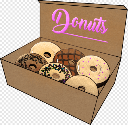 Коробочка из пончиков