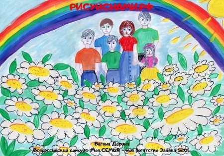 День семьи рисунки детей