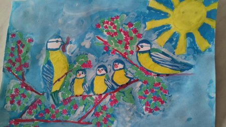 Выставка рисунков синички