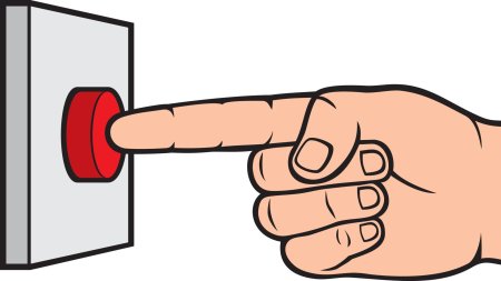 Палец на кнопке звонка