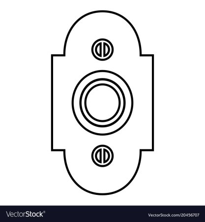 Раскраска звонок в дверь