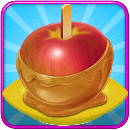 Карамельные яблоки вектор