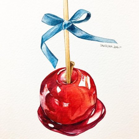 Конфеты акварель