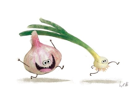 Смешной чеснок