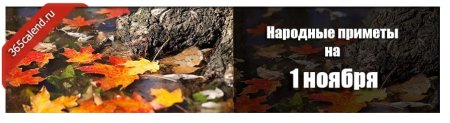 1 Ноября проводы осени