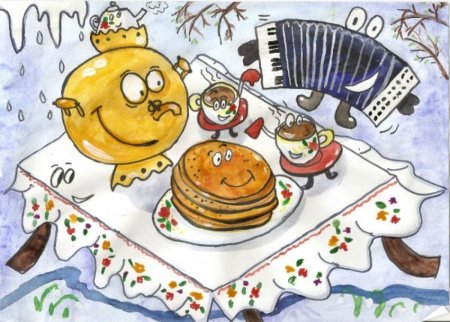 Рисунки на тему Масленица красивые