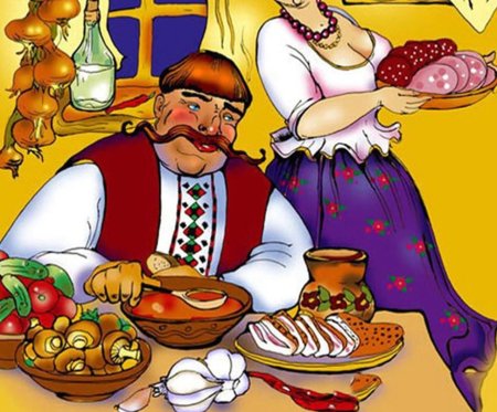 Рисунок украинская Национальная кухня