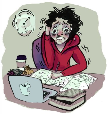 Стресс карикатура