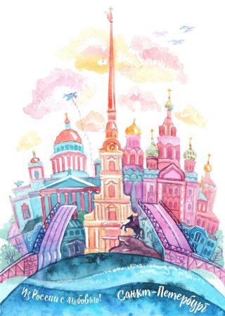 Детские рисунки Санкт-Петербурга