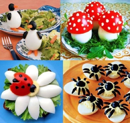Украшение блюд для детского стола