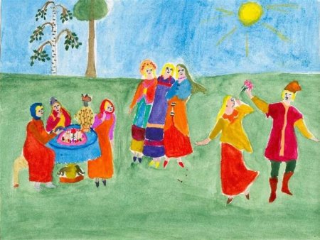 Народные праздники рисунки