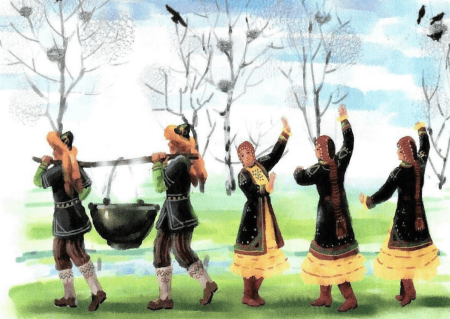 Башкирский народный праздник Каргатуй