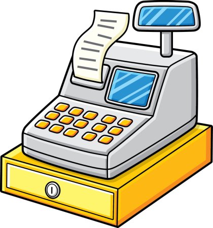 Кассовый аппарат вектор