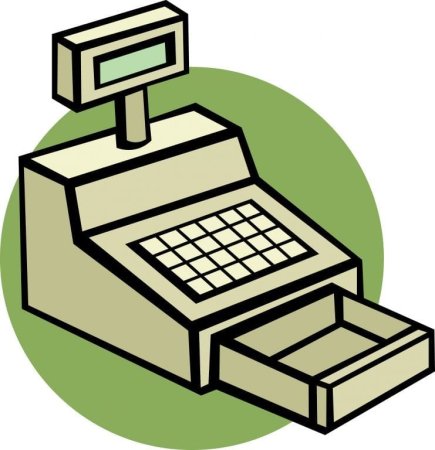 Кассовый аппарат мультяшный