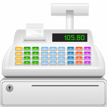 Кассовый аппарат без фона