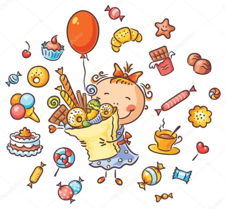 Сладкоежка рисунок