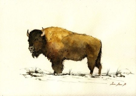 ЗУБР Бизон акварель