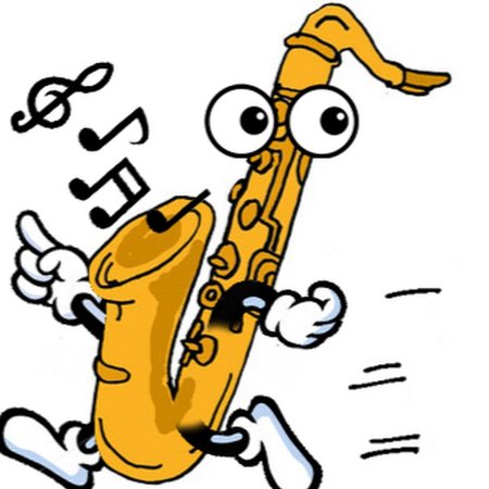 Саксофон рисунок