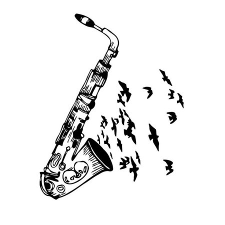 Саксофон стилизация