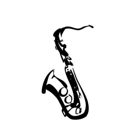 Стилизованный саксофон