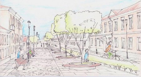 Улица рисунок