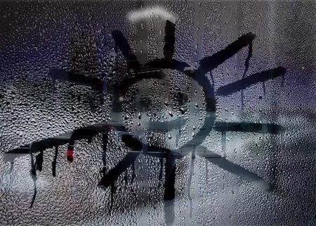 Рисуют на запотевшем окне