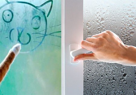 Запотевшее стекло рисунок