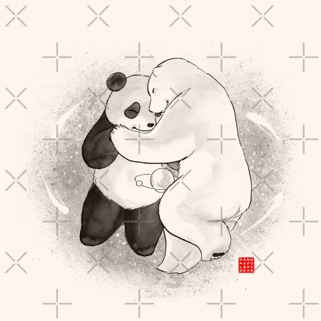 Медвежата панды обнимаются